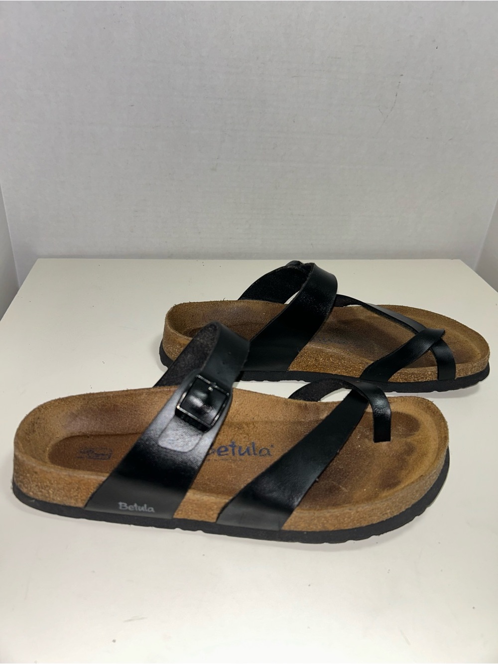 Birkenstock Betula Mia Black Toe Loop Slide Sandal